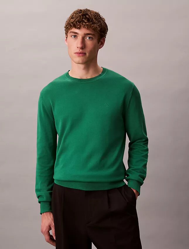 Klassischer Pullover aus Supima-Baumwolle Klassischer Pullover aus Supima-Baumwolle