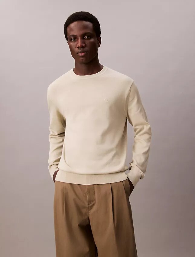 Klassischer Pullover aus Supima-Baumwolle Klassischer Pullover aus Supima-Baumwolle
