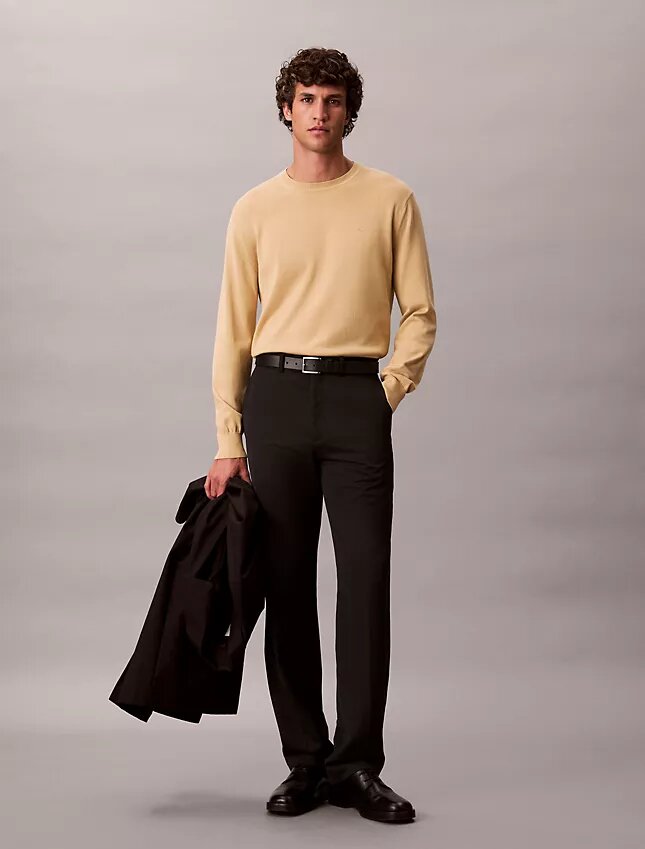 Klassischer Pullover aus Supima-Baumwolle Klassischer Pullover aus Supima-Baumwolle