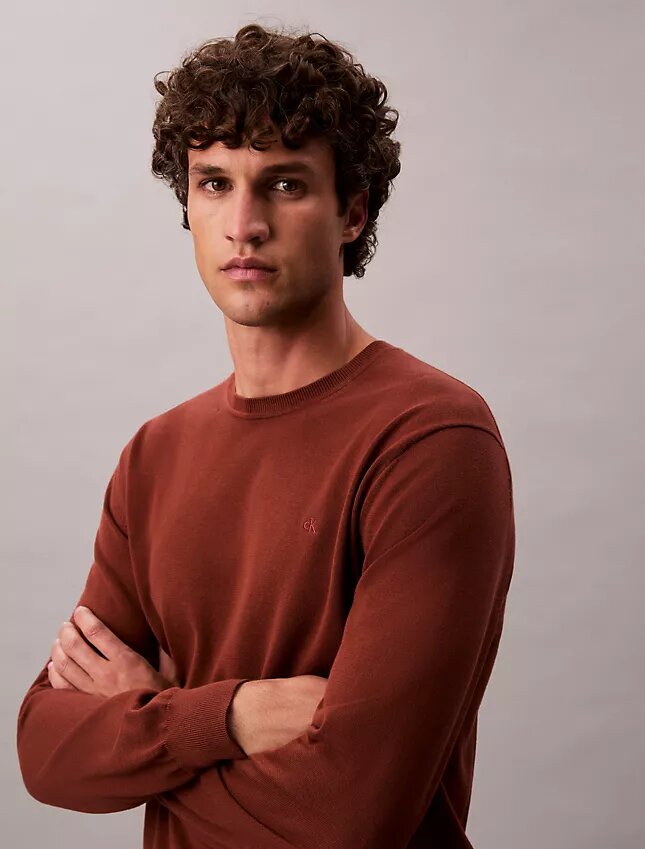 Klassischer Pullover aus Supima-Baumwolle Klassischer Pullover aus Supima-Baumwolle