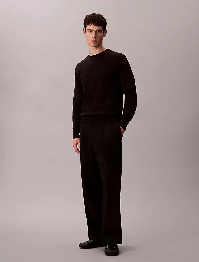 Klassischer Pullover aus Supima-Baumwolle Klassischer Pullover aus Supima-Baumwolle