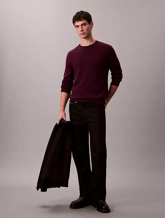 Klassischer Pullover aus Supima-Baumwolle Klassischer Pullover aus Supima-Baumwolle