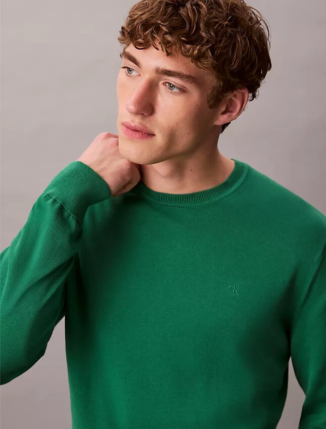 Klassischer Pullover aus Supima-Baumwolle Klassischer Pullover aus Supima-Baumwolle