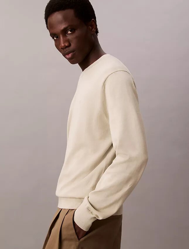 Klassischer Pullover aus Supima-Baumwolle Klassischer Pullover aus Supima-Baumwolle