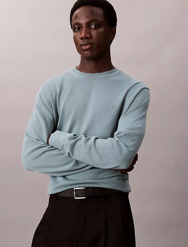 Klassischer Pullover aus Supima-Baumwolle Klassischer Pullover aus Supima-Baumwolle