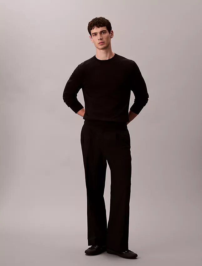 Klassischer Pullover aus Supima-Baumwolle Klassischer Pullover aus Supima-Baumwolle
