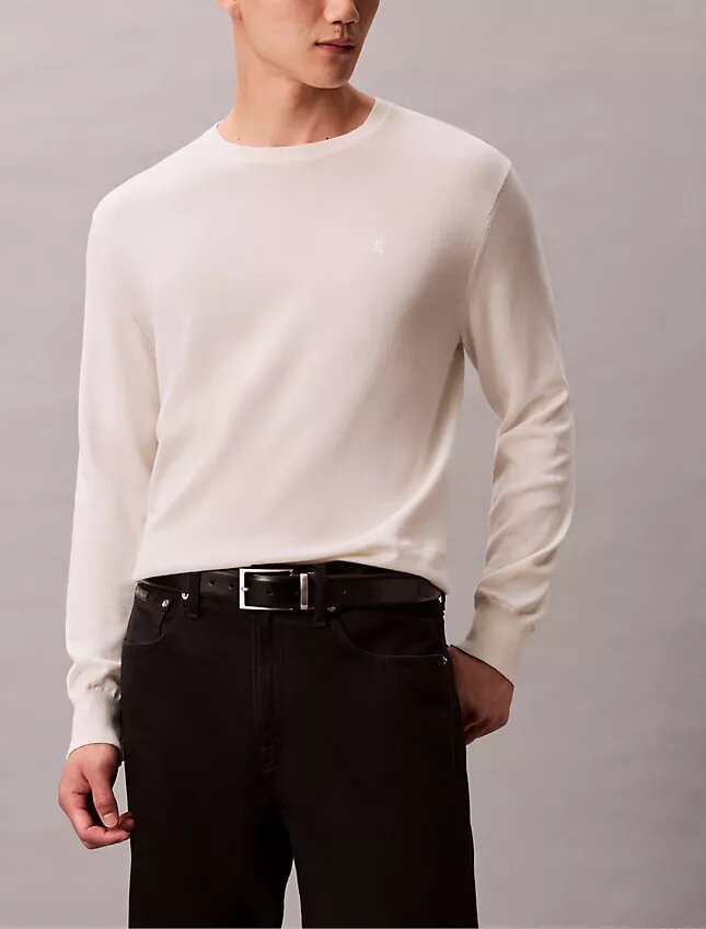 Klassischer Pullover aus Supima-Baumwolle Klassischer Pullover aus Supima-Baumwolle