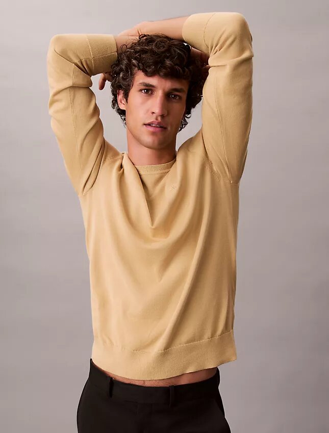 Klassischer Pullover aus Supima-Baumwolle Klassischer Pullover aus Supima-Baumwolle