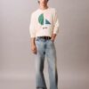 Klassischer Pullover mit Colorblock-Logo-Grafik Klassischer Pullover mit Colorblock-Logo-Grafik