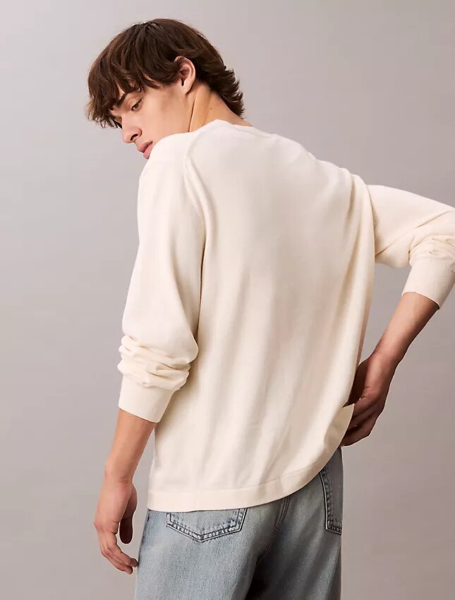 Klassischer Pullover mit Colorblock-Logo-Grafik Klassischer Pullover mit Colorblock-Logo-Grafik