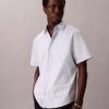 Klassisches Button-Down-Hemd aus Cotton Stretch-Baumwolle