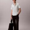 Klassisches Button-Down-Hemd aus Cotton Stretch-Baumwolle