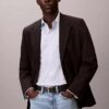 Klassisches Button-Down-Hemd aus gestreifter Cotton Stretch-Baumwolle Klassisches Button-Down-Hemd aus gestreifter Cotton Stretch-Baumwolle