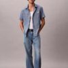 Klassisches Chambray-Hemd mit Knopfleiste