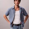 Klassisches Chambray-Hemd mit Knopfleiste