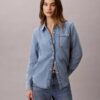 Klassisches Denim-Hemd mit Knopfleiste Klassisches Denim-Hemd mit Knopfleiste