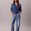Klassisches Denim-Hemd mit Knopfleiste Klassisches Denim-Hemd mit Knopfleiste