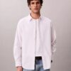 Klassisches Oxford-Hemd aus Cotton Stretch mit Streifen und Button-Down-Kragen Klassisches Oxford-Hemd aus Cotton Stretch mit Streifen und Button-Down-Kragen