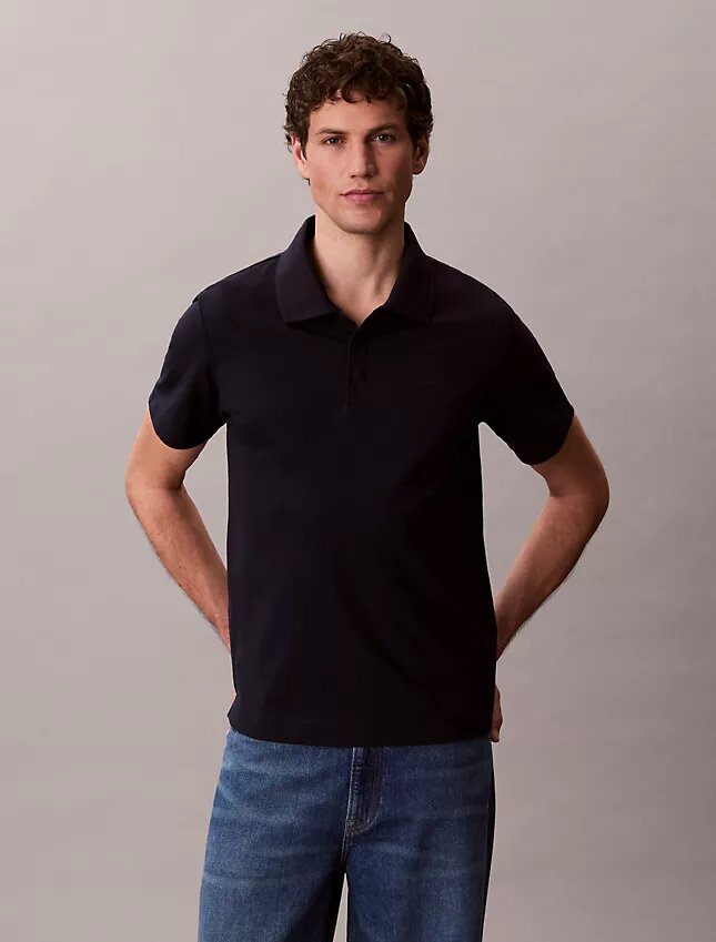 Klassisches Polohemd aus Baumwollmischgewebe Klassisches Polohemd aus Baumwollmischgewebe