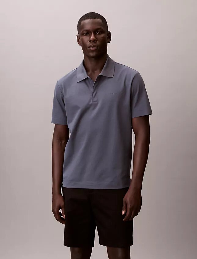 Klassisches Polohemd aus Baumwollmischgewebe Klassisches Polohemd aus Baumwollmischgewebe