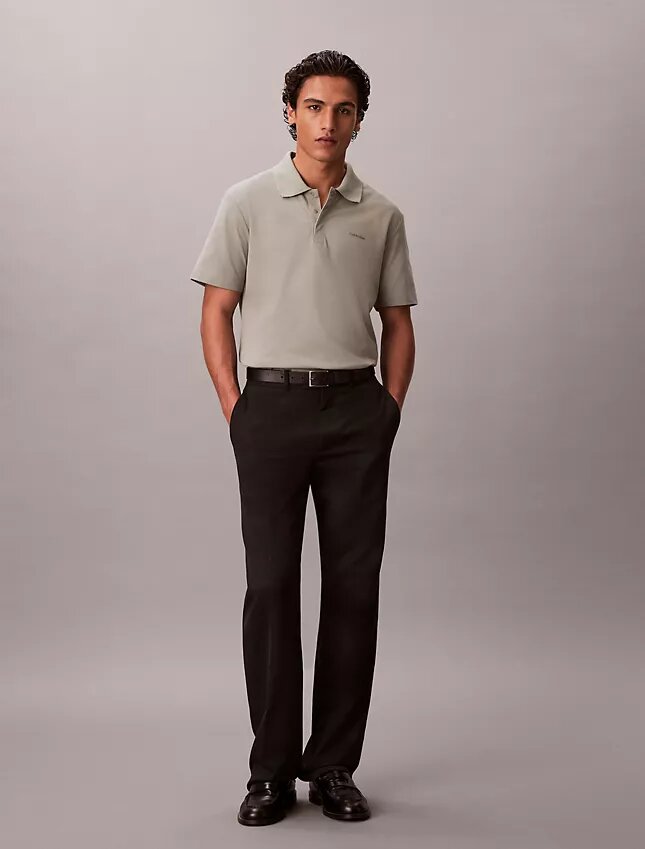 Klassisches Polohemd aus Baumwollmischgewebe Klassisches Polohemd aus Baumwollmischgewebe