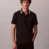 Klassisches Polohemd mit Monogram und Piqué-Einsätzen Klassisches Polohemd mit Monogram und Piqué-Einsätzen