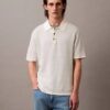 Klassisches Sweater-Poloshirt aus Leinenmischung Klassisches Sweater-Poloshirt aus Leinenmischung