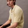 Klassisches Sweater-Poloshirt aus Leinenmischung Klassisches Sweater-Poloshirt aus Leinenmischung