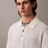 Klassisches Sweater-Poloshirt aus Leinenmischung Klassisches Sweater-Poloshirt aus Leinenmischung