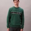 Klassisches Sweatshirt mit Fleece-Streifen