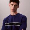 Klassisches Sweatshirt mit Fleece-Streifen
