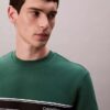 Klassisches Sweatshirt mit Fleece-Streifen