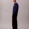 Klassisches Sweatshirt mit Fleece-Streifen