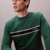Klassisches Sweatshirt mit Fleece-Streifen