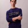 Klassisches Sweatshirt mit Fleece-Streifen
