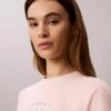 Klassisches T-Shirt mit auffälligem Logo-Aufdruck Klassisches T-Shirt mit auffälligem Logo-Aufdruck