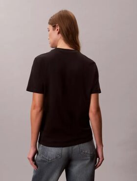 Klassisches T-Shirt mit Blumen-Logo-Grafik