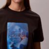 Klassisches T-Shirt mit Blumen-Logo-Grafik