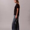 Klassisches T-Shirt mit Blumen-Logo-Grafik