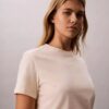 Klassisches T-Shirt mit Blumenprint Klassisches T-Shirt mit Blumenprint