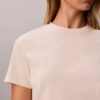 Klassisches T-Shirt mit Blumenprint Klassisches T-Shirt mit Blumenprint