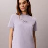 Klassisches T-Shirt mit Calvin-Schriftzug Klassisches T-Shirt mit Calvin-Schriftzug