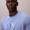 Klassisches T-Shirt mit doppeltem Monogram-Print Klassisches T-Shirt mit doppeltem Monogram-Print