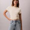 Klassisches T-Shirt mit durchgängigem, verblasstem Monogram Klassisches T-Shirt mit durchgängigem, verblasstem Monogram