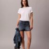 Klassisches T-Shirt mit durchgängigem, verblasstem Monogram Klassisches T-Shirt mit durchgängigem, verblasstem Monogram