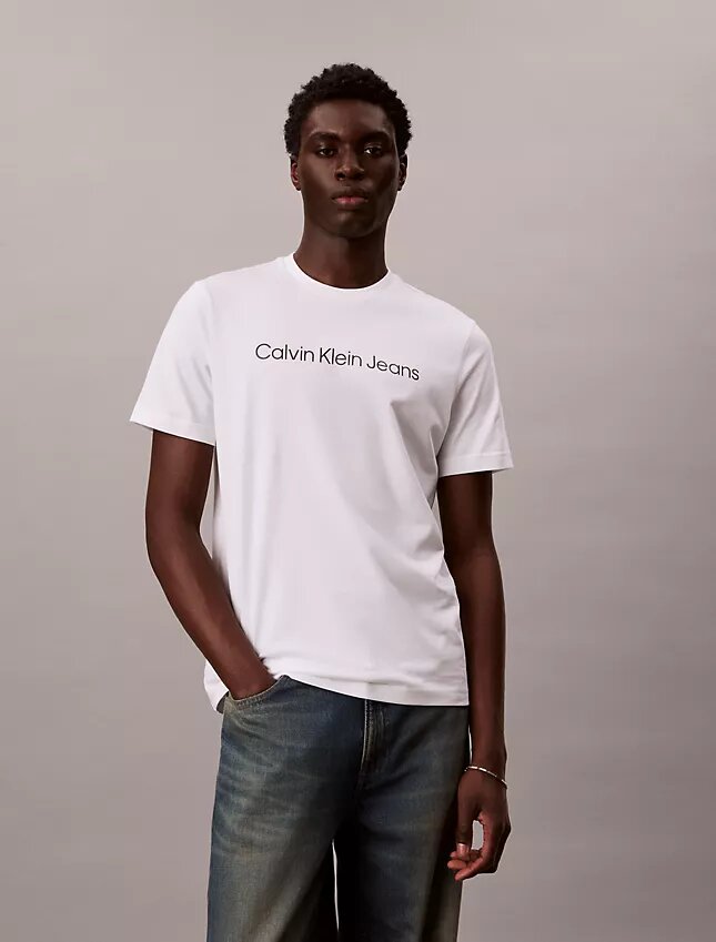 Klassisches T-Shirt mit Folienlogo Klassisches T-Shirt mit Folienlogo