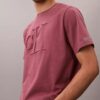 Klassisches T-Shirt mit geprägtem Monogram Klassisches T-Shirt mit geprägtem Monogram