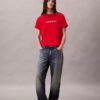 Klassisches T-Shirt mit gesticktem Logo Klassisches T-Shirt mit gesticktem Logo