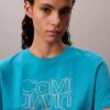 Klassisches T-Shirt mit Glitzer-Logo Klassisches T-Shirt mit Glitzer-Logo