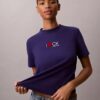 Klassisches T-Shirt mit Herz-Logo Klassisches T-Shirt mit Herz-Logo